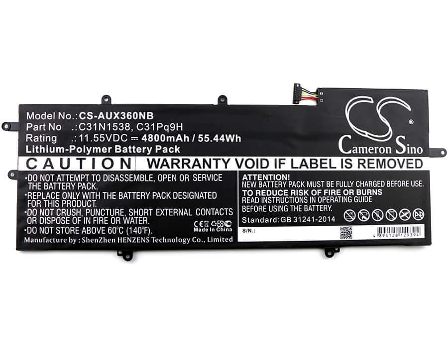 Battery For Asus, Q324ua, Ux360ua, Ux360ua-1a, Ux360ua-1b, Ux3 11.55v, 4800mah - 55.44wh Notebook, Laptop Cameron Sino Technology Limited   