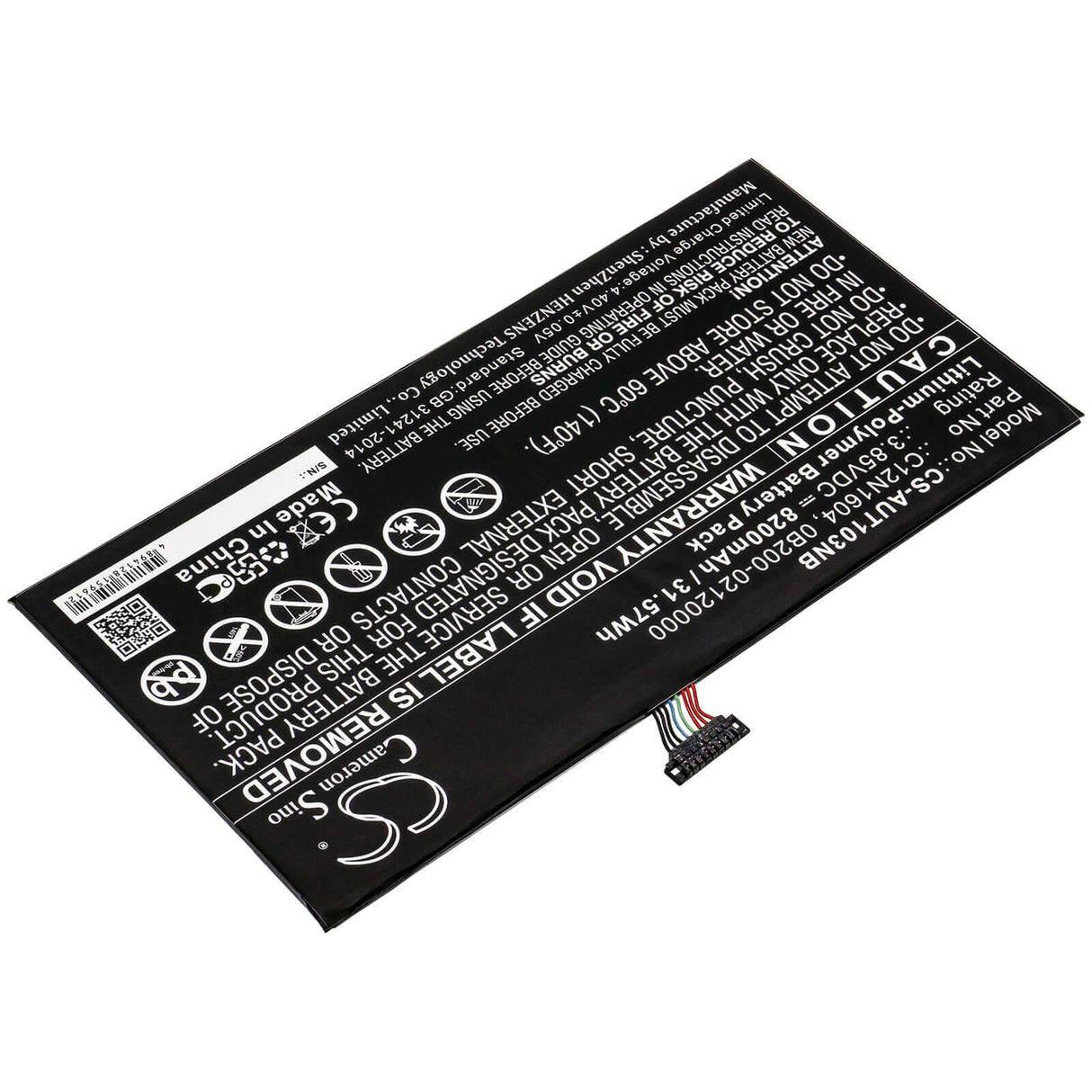 Battery For Asus, T101ha, T101ha-3d, T101ha-3e 3.85v, 8200mah - 31.57wh Batteries for Electronics Cameron Sino Technology Limited (Suspended)   