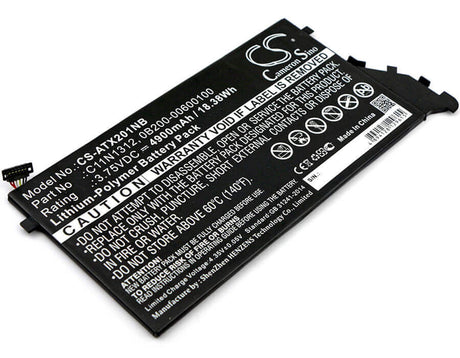 Battery For Asus, Transformer Book Tx201la, Tx201la 3.75v, 4900mah - 18.38wh Notebook, Laptop Cameron Sino Technology Limited   