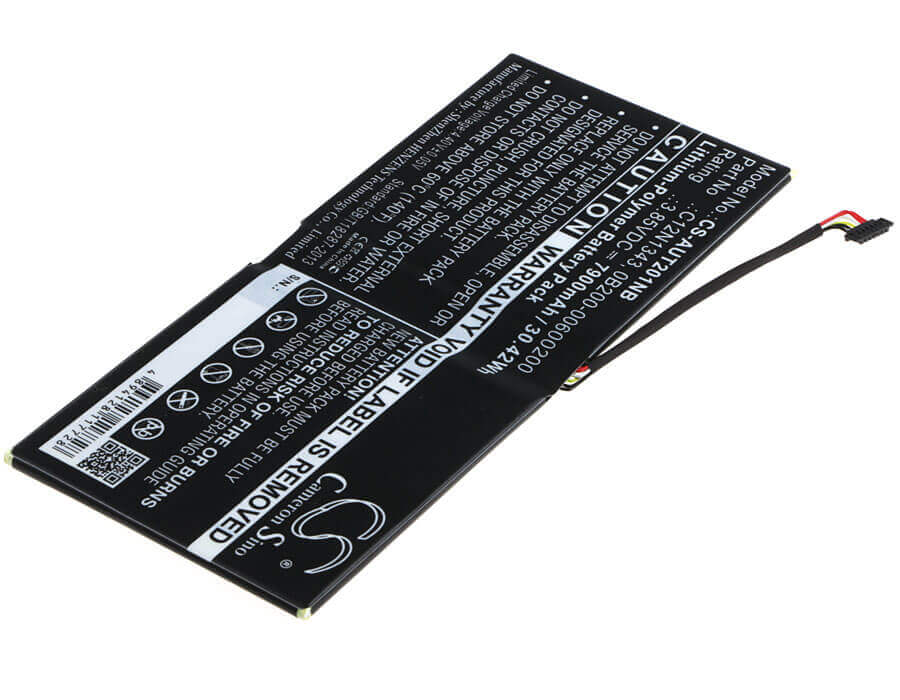 Battery For Asus, Transformer Book Tx201laf, Tx201 3.85v, 7900mah - 30.42wh Notebook, Laptop Cameron Sino Technology Limited   