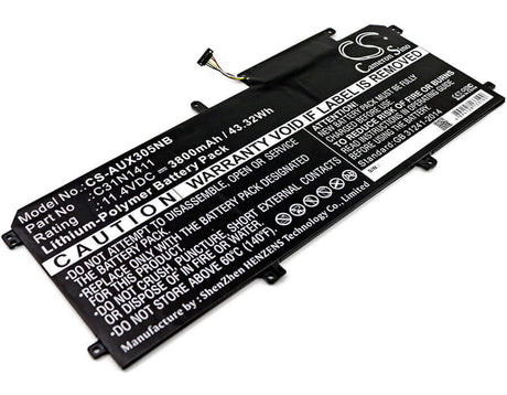 Battery For Asus, U305ca6y30, U305f 13.3 Inch, U305fa5y10, U305fa5y 11.4v, 3800mah - 43.32wh Notebook, Laptop Cameron Sino Technology Limited   