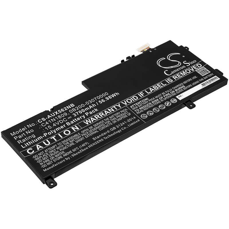 Battery For Asus, Ux562, Ux562fd, Ux562fd2g 15.4v, 3700mah - 56.98wh Notebook, Laptop Cameron Sino Technology Limited   