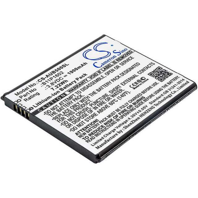 Battery For Asus, X00a, X00ada, Zb500kl 3.8v, 1900mah - 7.22wh Mobile, SmartPhone Cameron Sino Technology Limited   