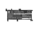 Battery For Asus, X556ua, X556ub, X556uf, X556uj, X556uq, X556ur, X556uv 7.6v, 5000mah - 38.00wh Notebook, Laptop Cameron Sino Technology Limited   