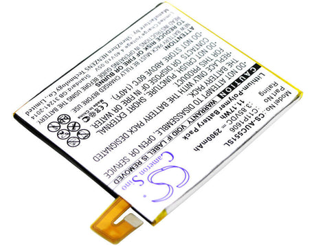 Battery For Asus, Zc551kl, Zenfone 3 Laser 3.85v, 2900mah - 11.17wh Mobile, SmartPhone Cameron Sino Technology Limited   