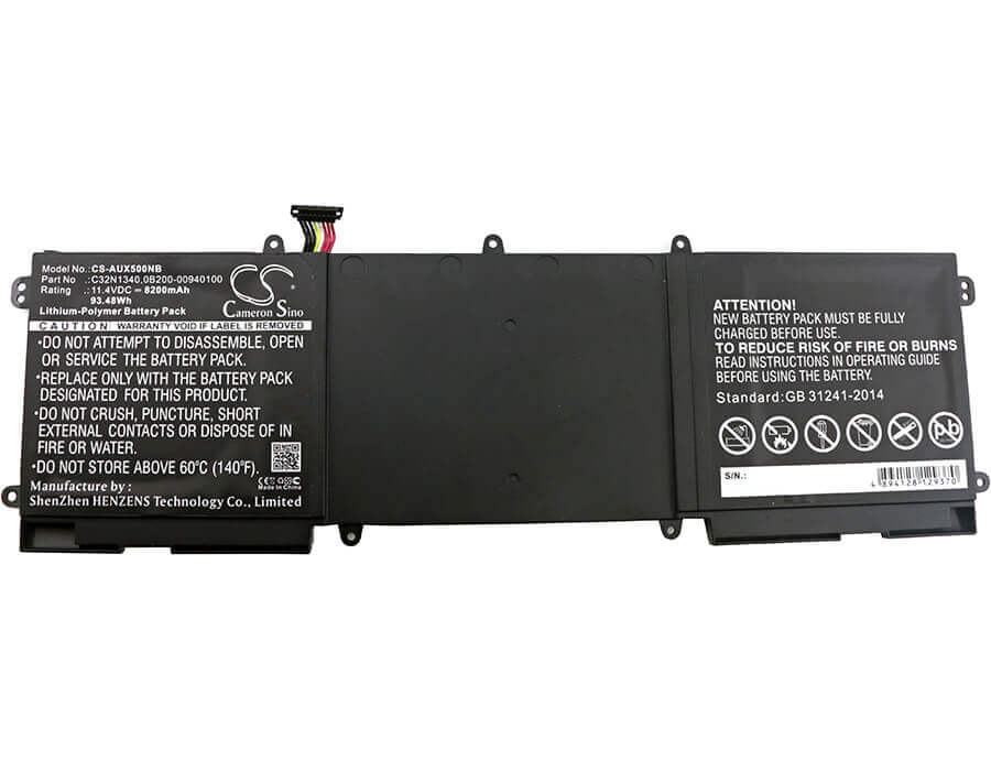 Battery For Asus Zenbook Nx500, Zenbook Nx500j, Zenbook Nx500jk 11.4v, 8200mah - 93.48wh Notebook, Laptop Cameron Sino Technology Limited   