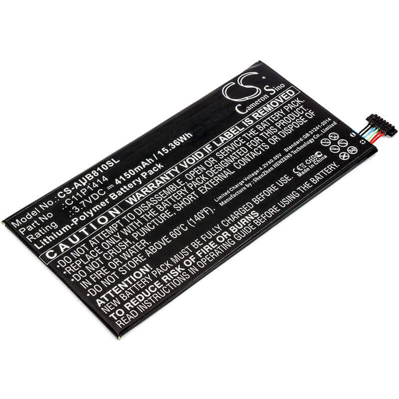 Battery For Asus Zenpad 8.0 Power Case, Cb81 3.7v, 4150mah - 15.36wh Tablet Cameron Sino Technology Limited   