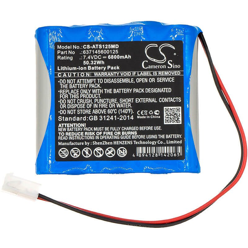 Battery For Atmos, Emergency Suction, 7.4v, 6800mah - 50.32wh Batteries for Electronics Cameron Sino Technology Limited (Medical)   