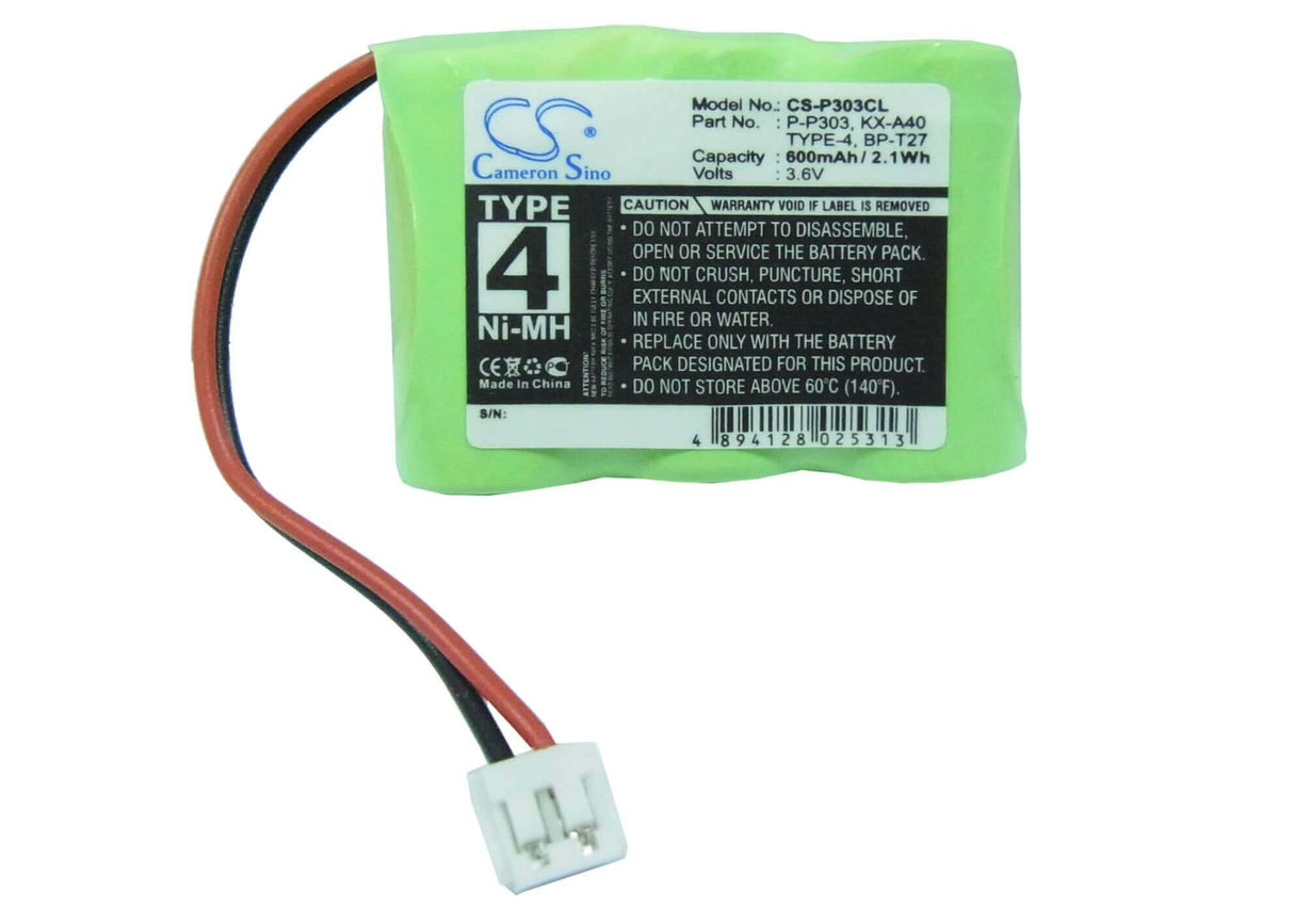 Battery For At&t, 1000, 1145, 3533, 3534, 3.6v, 600mah - 2.16wh Cordless Phone Cameron Sino Technology Limited (Cordless Phone)   