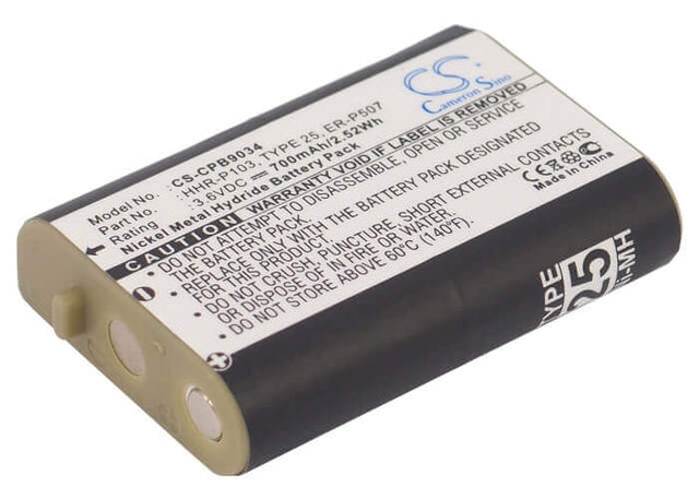 Battery For At&t, 102, 103, 249, 8058080000, 3.6v, 700mah - 2.52wh Cordless Phone Cameron Sino Technology Limited (Cordless Phone)   