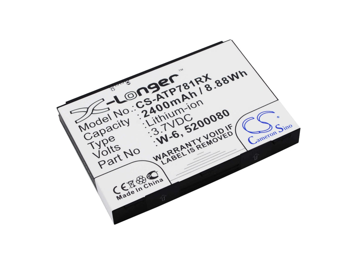 Battery For At&t Aircard 781s, Unite Pro, Unite Pro 4g 3.7v, 2400mah - 8.88wh Hotspot Cameron Sino Technology Limited   