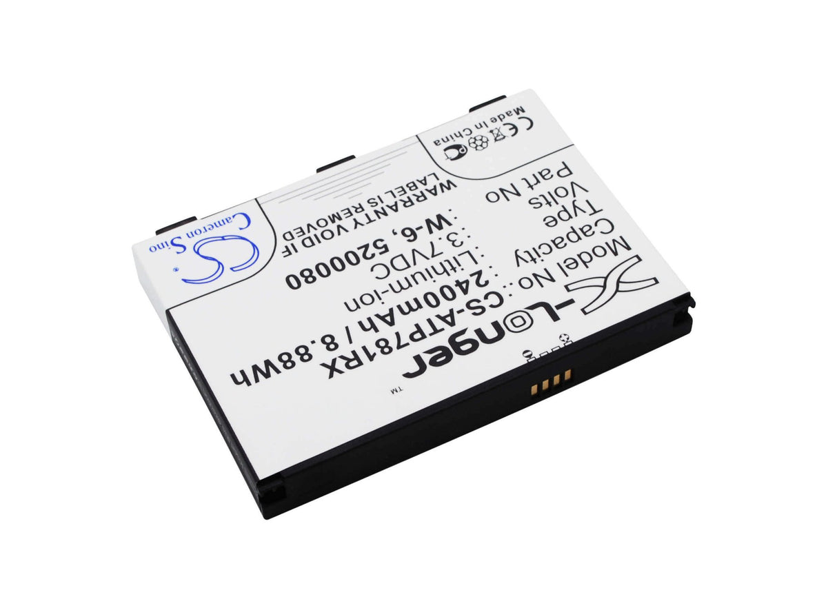 Battery For At&t Aircard 781s, Unite Pro, Unite Pro 4g 3.7v, 2400mah - 8.88wh Hotspot Cameron Sino Technology Limited   