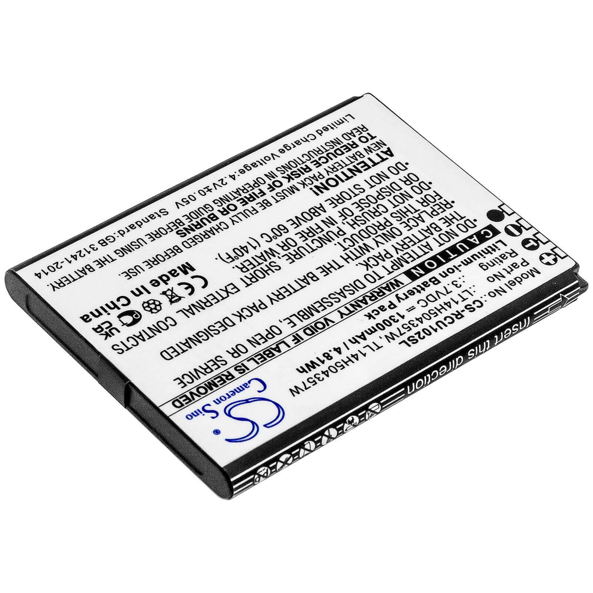 Battery For At&t, Flip Iv, U102aa, Cingular 3.85v, 1350mah - 5.20wh Batteries for Electronics Cameron Sino Technology Limited   