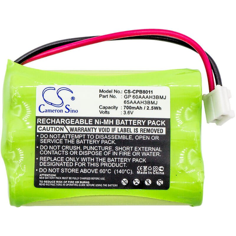 Battery For Audioline, 5015, 70, 71, Cp60, 3.6v, 700mah - 2.52wh Cordless Phone Cameron Sino Technology Limited (Cordless Phone)   