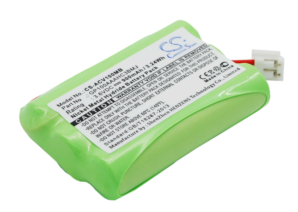 Battery For Audioline, Baby Care V100, G10221gc001474 3.6v, 900mah - 3.24wh BabyPhone Cameron Sino Technology Limited   