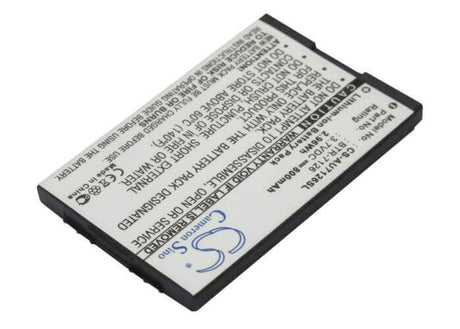 Battery For Audiovox Cdm-7126, Cdm-7176, Cdm-8074 3.7v, 800mah - 2.96wh Mobile, SmartPhone Cameron Sino Technology Limited (Suspended)   