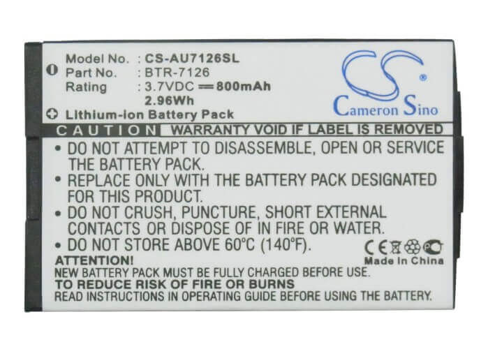 Battery For Audiovox Cdm-7126, Cdm-7176, Cdm-8074 3.7v, 800mah - 2.96wh Mobile, SmartPhone Cameron Sino Technology Limited (Suspended)   