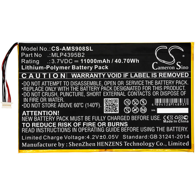 Battery For Autel, Maxisys Cv, Maxisys Ms908, Maxisys Ms908p Pro 3.7v, 11000mah - 40.70wh Diagnostic Scanner Cameron Sino Technology Limited (Suspended)   