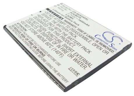 Battery For Avus 24, A24 3.7v, 1600mah - 5.92wh Mobile, SmartPhone Cameron Sino Technology Limited   