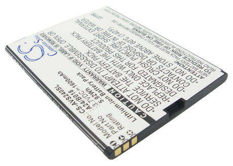 Battery For Avus 24, A24 3.7v, 1600mah - 5.92wh Mobile, SmartPhone Cameron Sino Technology Limited   