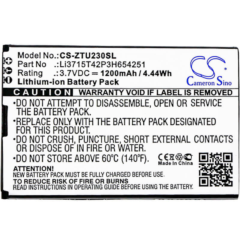 Battery For B-mobile Wifi Bm-mf30, Wifi Mf30, Bt001w 3.7v, 1500mah - 5.55wh Hotspot Cameron Sino Technology Limited   