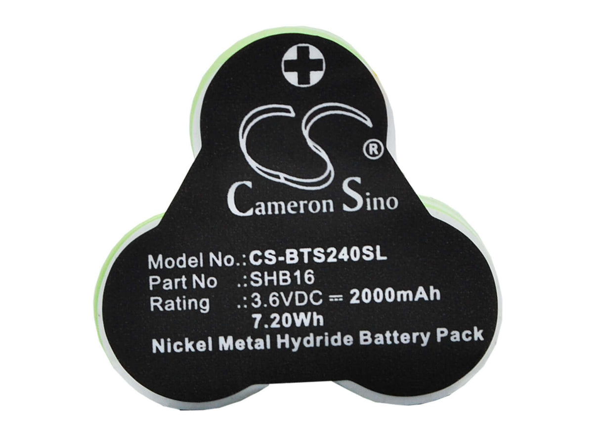 Battery For Babyliss T24b, T24c 3.6v, 2000mah - 7.20wh Shaver Cameron Sino Technology Limited   