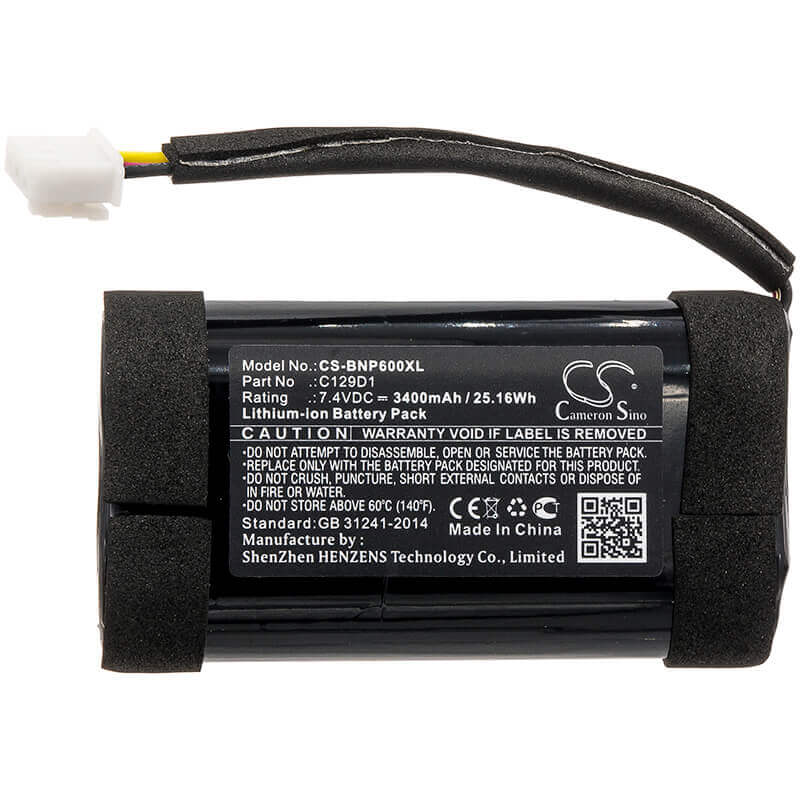 Battery For Bang & Olufse, 11400, 1140026 7.4v, 3400mah - 25.16wh Speaker Cameron Sino Technology Limited   