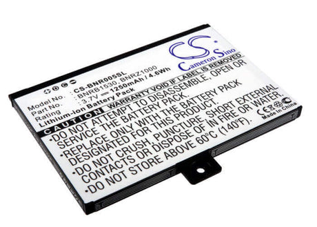 Battery For Barnes & Noble 005, Nook, Bnrz100 3.7v, 1250mah - 4.63wh E-book, E-reader Cameron Sino Technology Limited   