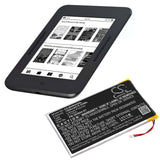 Battery For Barnes & Noble, Bnrv520, Glowlight 3, Glowlight 6 Inches 3.7v, 1500mah - 5.55wh E-book, E-reader Cameron Sino Technology Limited   