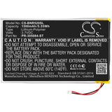 Battery For Barnes & Noble, Bnrv520, Glowlight 3, Glowlight 6 Inches 3.7v, 1500mah - 5.55wh E-book, E-reader Cameron Sino Technology Limited   