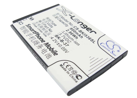 Battery For Bbk I536 3.7v, 800mah - 2.96wh Batteries for Electronics Cameron Sino Technology Limited   