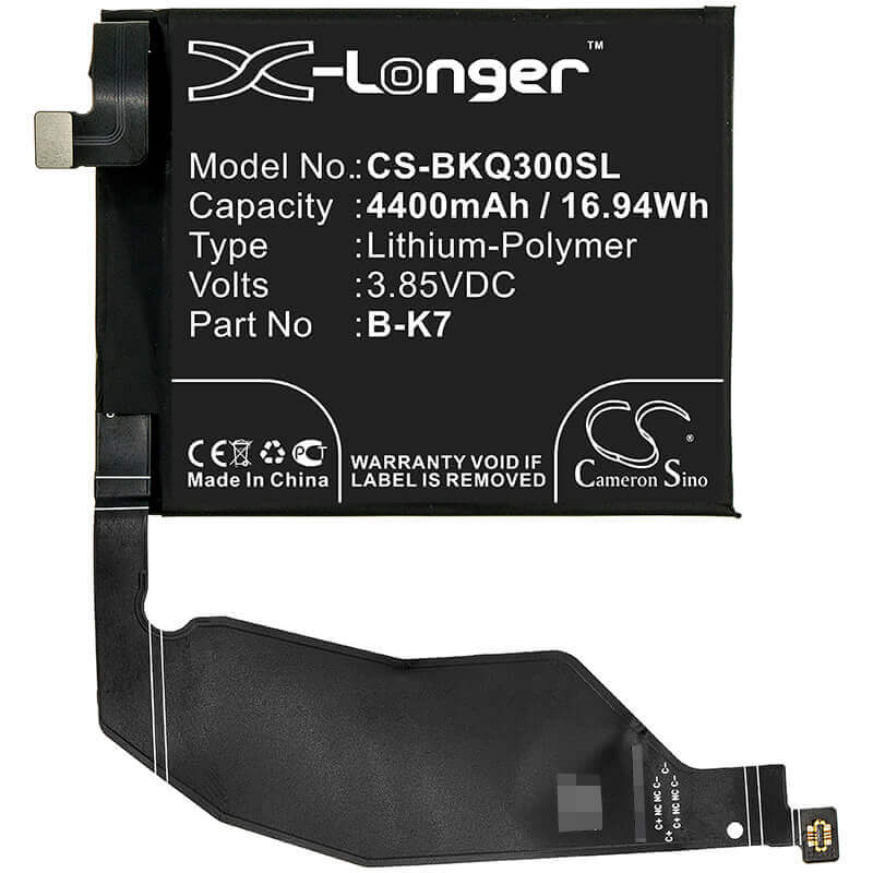 Battery For Bbk, Iqoo 3, Iqoo 3 5g 3.85v, 4400mah - 16.94wh Mobile, SmartPhone Cameron Sino Technology Limited   