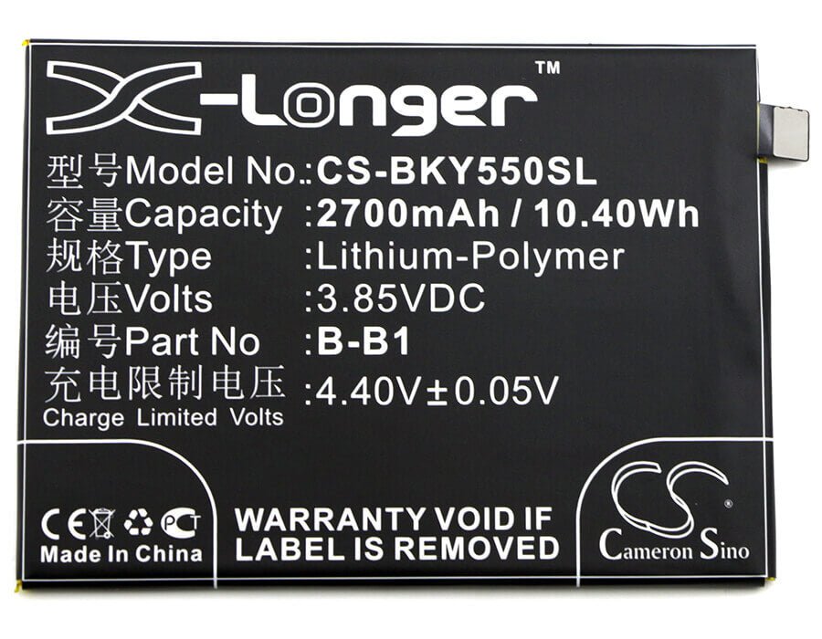 Battery For Bbk, Vivo Y55, Vivo Y55a, Vivo Y55l, Vivo, Y55, Y55a 3.85v, 2700mah - 10.40wh Batteries for Electronics Cameron Sino Technology Limited   