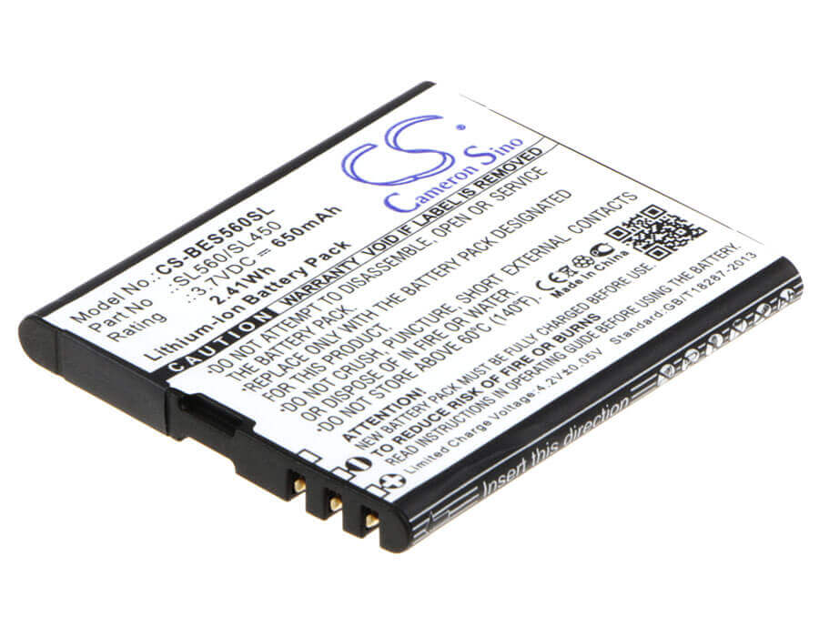 Battery For Bea-fon Sl560, Sl450 3.7v, 650mah - 2.41wh Mobile, SmartPhone Cameron Sino Technology Limited   