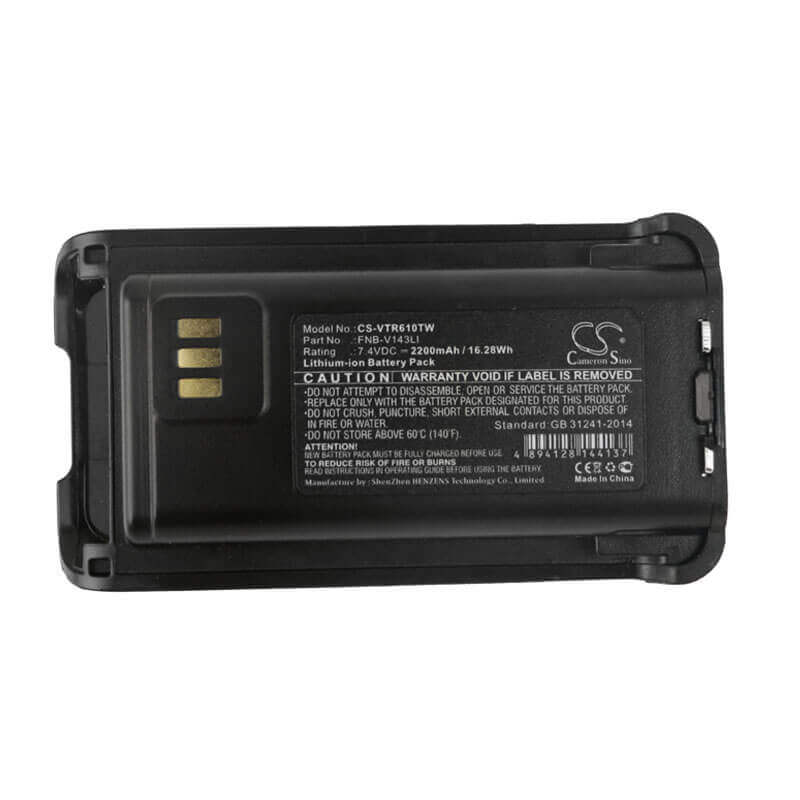 Battery For Bearcom, Bc250d, Vertex 7.4v, 2200mah - 16.28wh Two-Way Radio Cameron Sino Technology Limited   