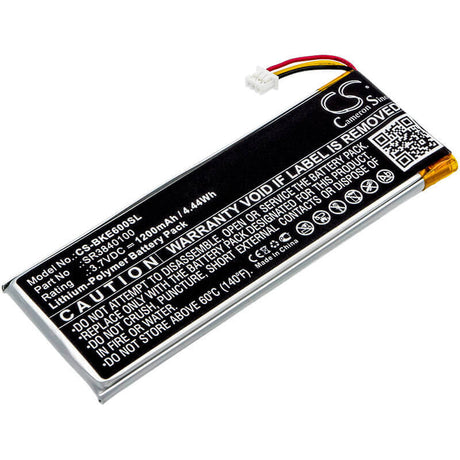 Battery For Becker, Active 6, Active 6 Lmu, Active 6 Lmu Plus 3.7v, 1200mah - 4.44wh GPS, Navigator Cameron Sino Technology Limited   