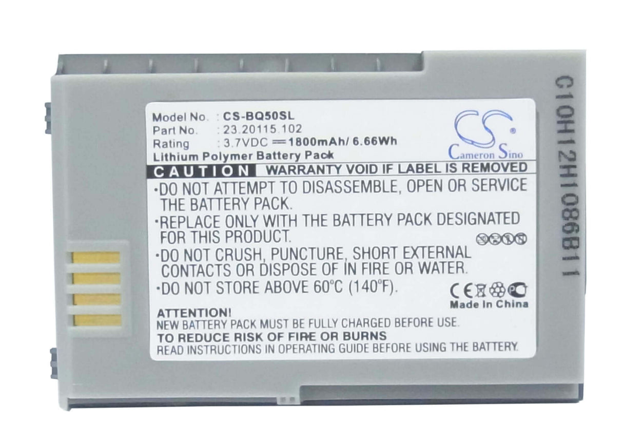 Battery For Benq P50 3.7v, 1800mah - 6.66wh Mobile, SmartPhone Cameron Sino Technology Limited   