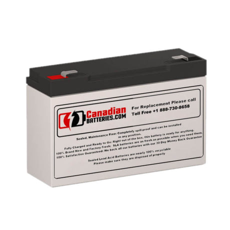 Battery For Best Technologies Bat-0063 Ups, 1 X 6v, 12ah - 72wh UPS Batteries CB Range   