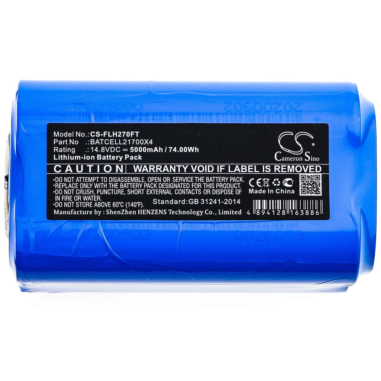 Battery For Bigblue, Cb6500p, Cb9000p 14.8v, 5000mah - 74.00wh Flashlight Cameron Sino Technology Limited   