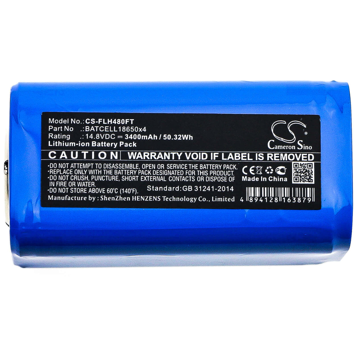 Battery For Bigblue, Tl4000p, Tl4500p, Tl4800p 14.8v, 3400mah - 50.32wh Flashlight Cameron Sino Technology Limited   