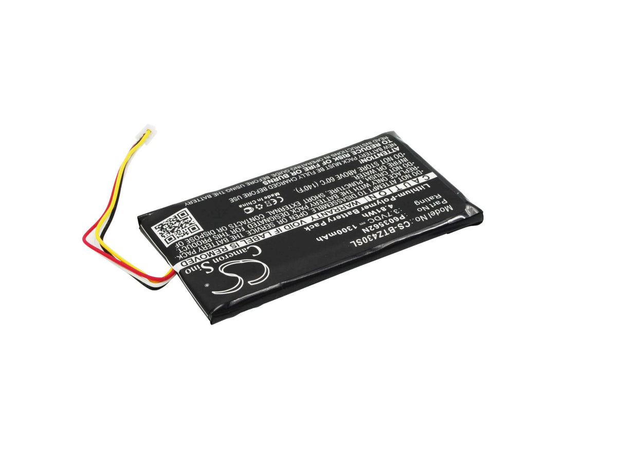 Battery For Binatone Z430bt 3.7v, 1300mah - 4.81wh GPS, Navigator Cameron Sino Technology Limited   