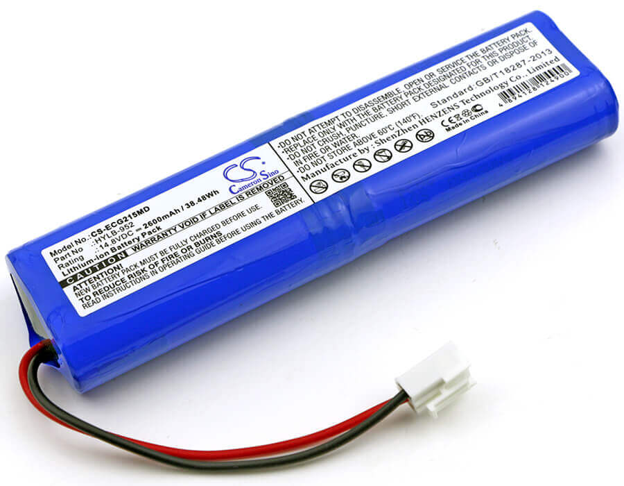 Battery For Biocare, Ecg-1215 14.8v, 2600mah - 38.48wh Medical Cameron Sino Technology Limited (Medical)   