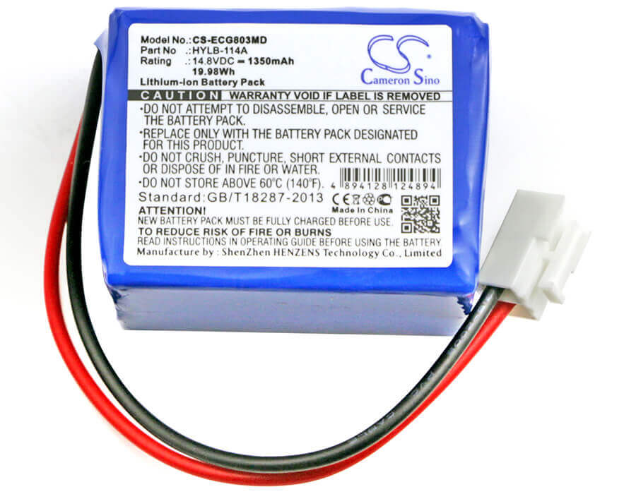 Battery For Biocare, Ecg-9803, Ecg-9803g 14.8v, 1350mah - 19.98wh Medical Cameron Sino Technology Limited (Medical)   