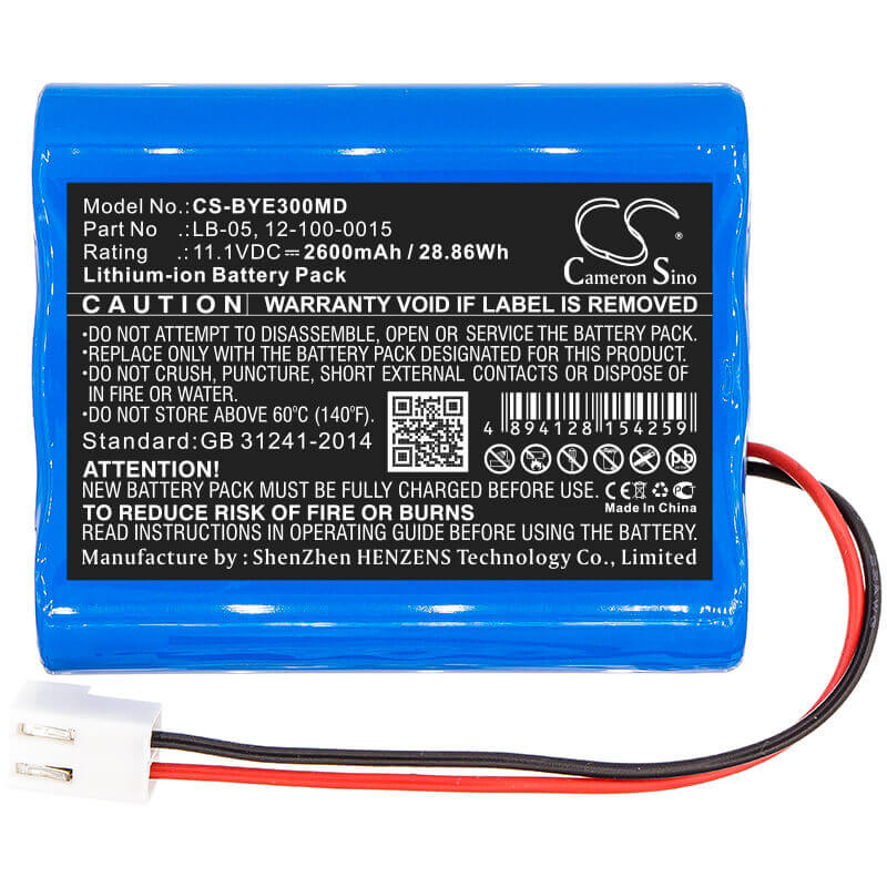 Battery For Biolight, Blt-e30, Bollywood, E30 Ecg 11.1v, 2600mah - 28.86wh Medical Cameron Sino Technology Limited (Medical)   