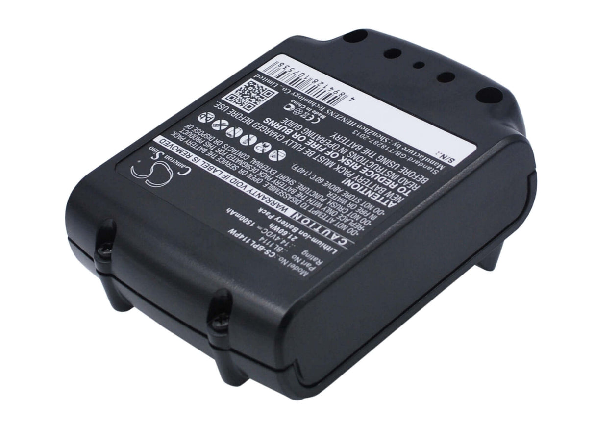 Battery For Black & Decker Asl146bt12a, Asl146k, Asl146kb 14.4v, 1500mah - 21.60wh Power Tools Cameron Sino Technology Limited (Power Tools)   