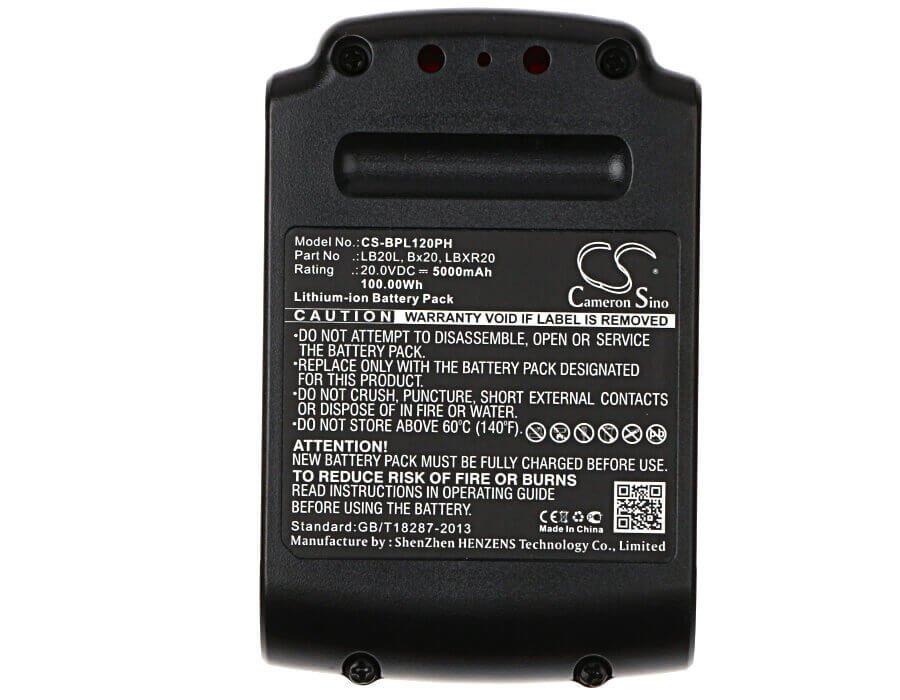 Battery For Black & Decker, Asl186k, Asl188k, Bdc120va100 20v, 5000mah - 100.00wh Batteries for Electronics Cameron Sino Technology Limited (Dangerous Goods)   