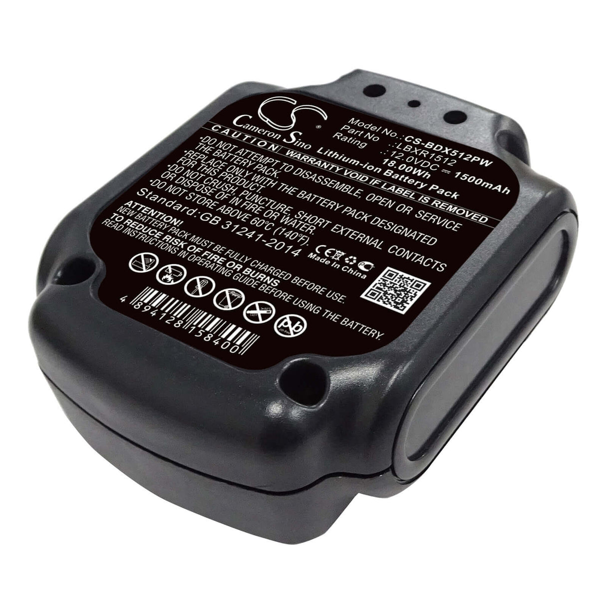 Battery For Black & Decker, Bdcd112, Bdcd12, Bdcdd12 12v, 1500mah - 18.00wh Batteries for Electronics Cameron Sino Technology Limited   