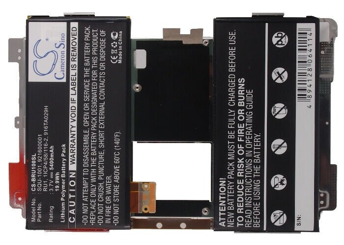 Battery For Blackberry Playbook, Playbook 16gb, Playbook 32gb 3.7v, 5400mah - 19.98wh Tablet Cameron Sino Technology Limited   