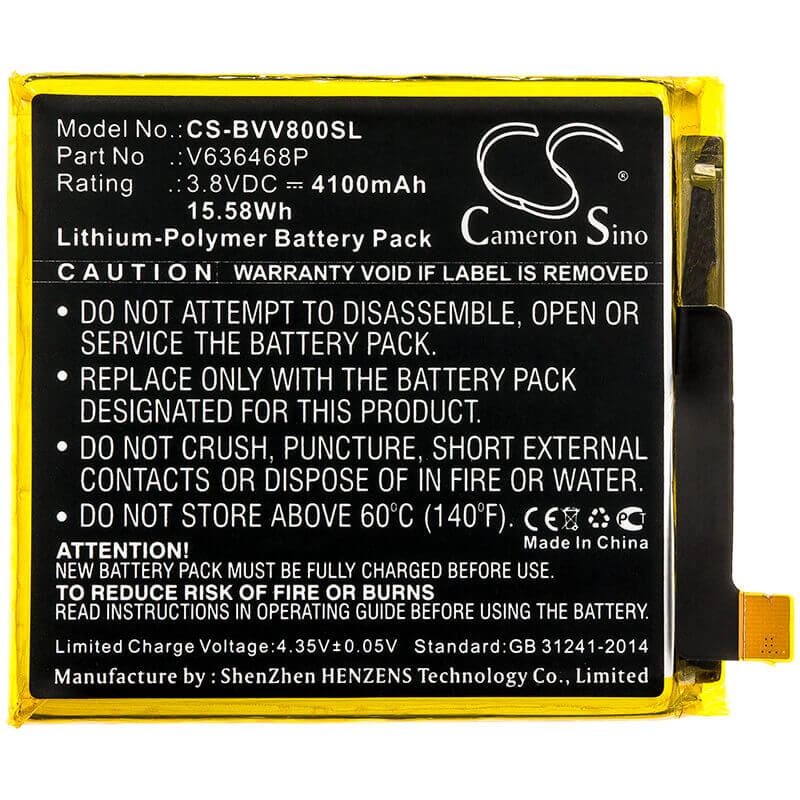 Battery For Blackview, Bv8000 3.8v, 4100mah - 15.58wh Mobile, SmartPhone Cameron Sino Technology Limited   