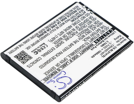 Battery For Blu, D140k, D141k, Dash Jr K 3.7v, 1000mah - 3.70wh Mobile, SmartPhone Cameron Sino Technology Limited   